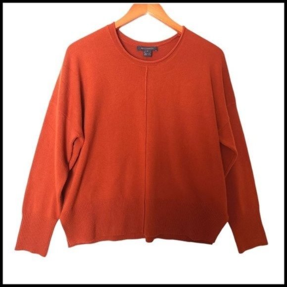 French Connection‎ Women's Sweater Orange Size Small S Pullover Crew - Picture 2 of 10